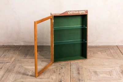 vintage glass fronted display cabinets